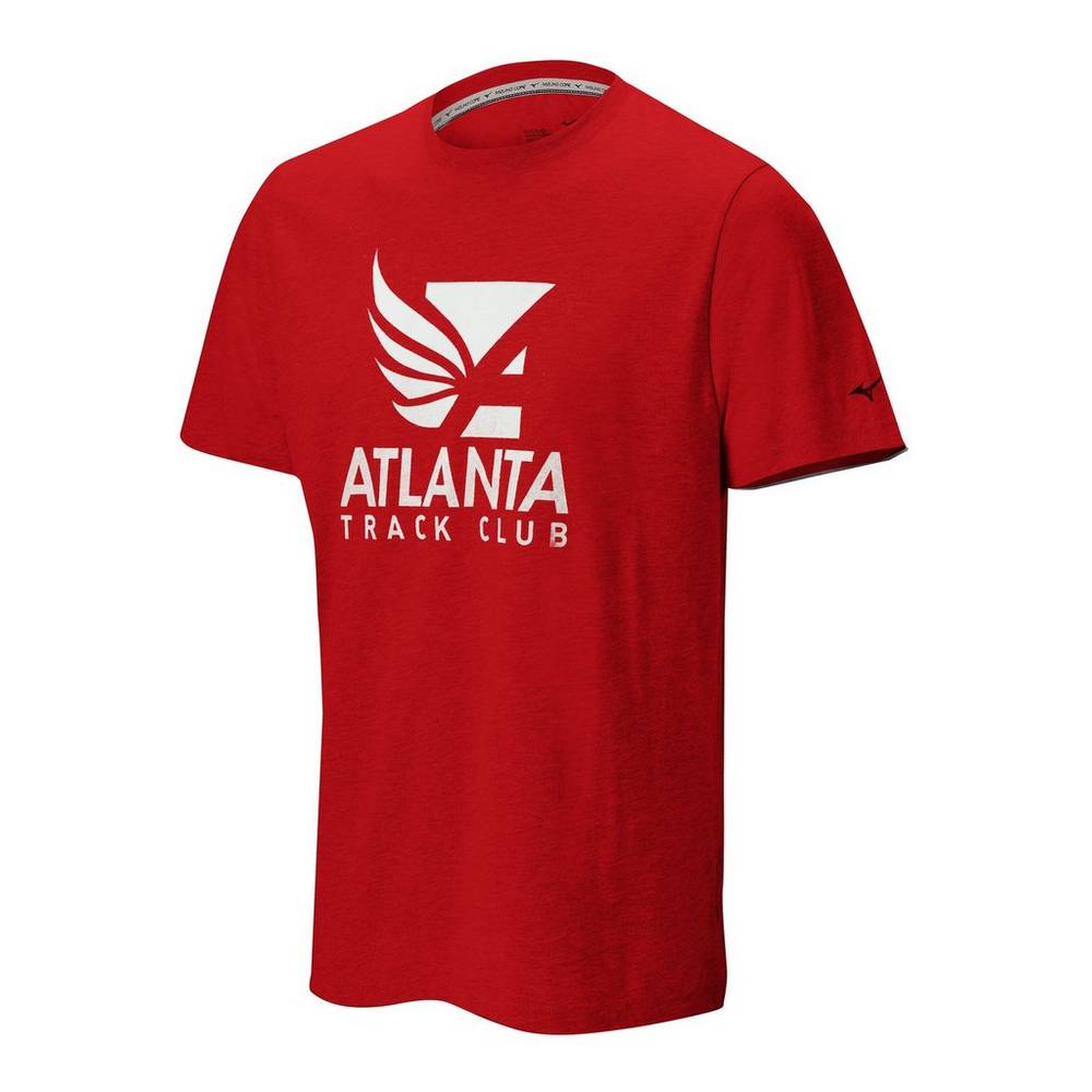 Mens Mizuno Atlanta Track Club Sport T-Shirts Red Philippines (ARQYES638)